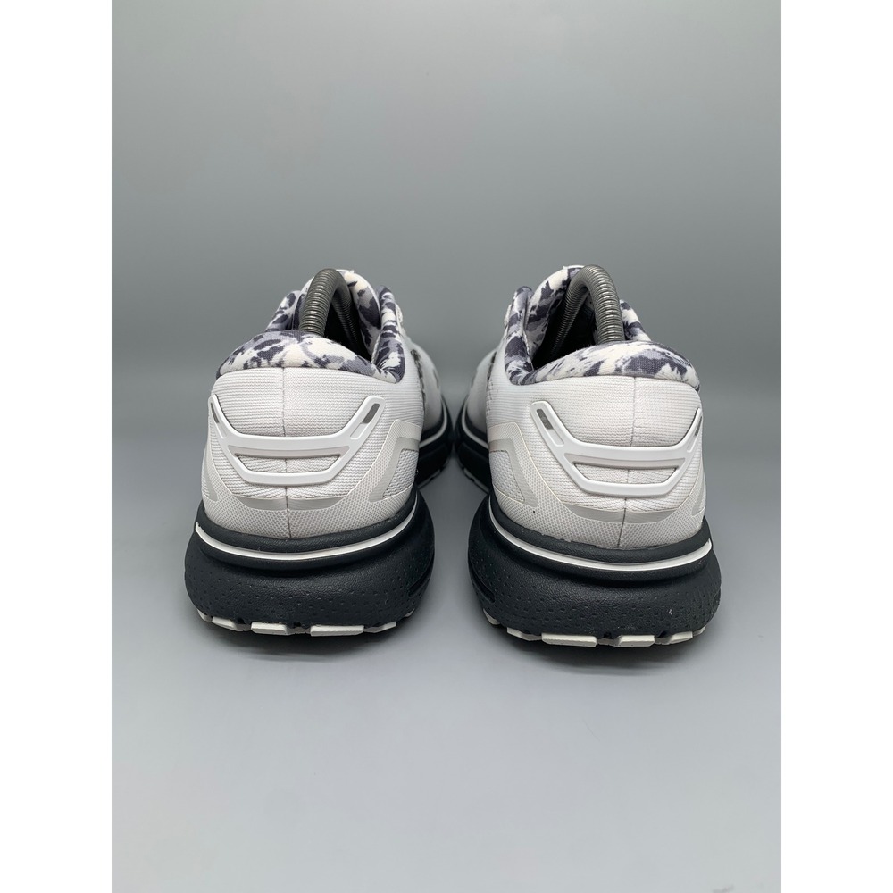 Brooks Ghost 15 White Black Grey Camo Running Shoes 1203801B149 Women's Sz 11 - Picture 3 of 10